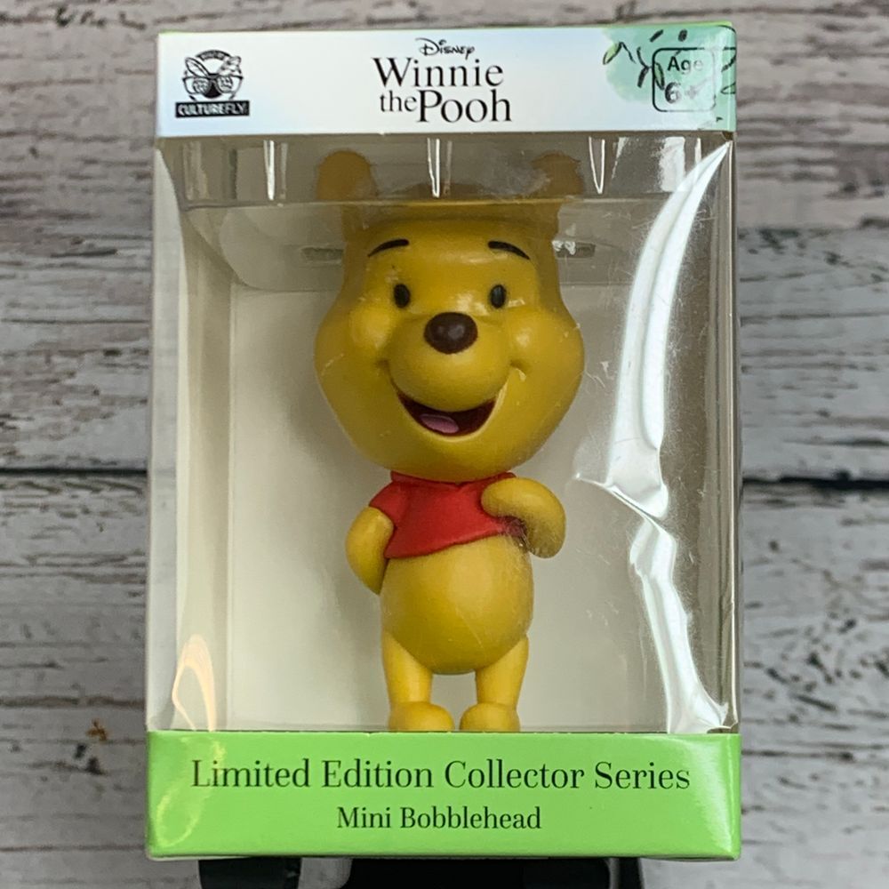 Disney Winnie The‎ Pooh Limited Edition Collector Series 3" Mini Bobble Head NEW